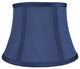 7x10x7" Faux Silk Bell Lamp Shade, Navy Blue