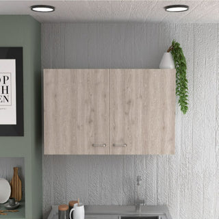 Lifestyle photo showing the cabinet installed/mounted in a kitchen environment.