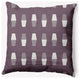 16x16" Bowling Pins Nautical Decorative Indoor Pillow, Dusty Purple