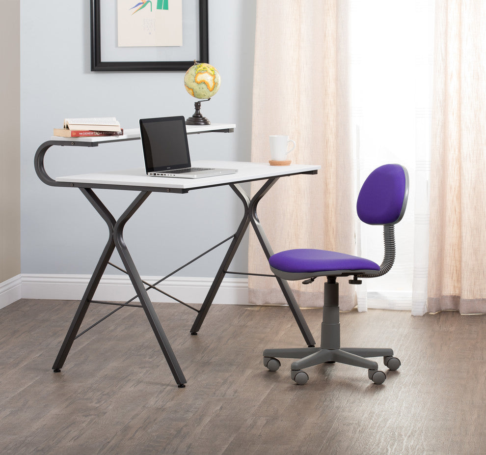 Deluxe Task Chair, Purple and Gray