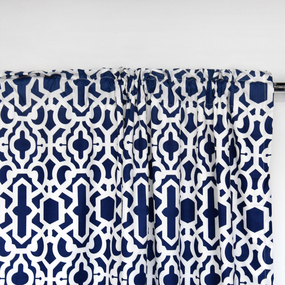 Montegomery 2 Piece Curtain Set, Blue, 2 Piece 60"x84"