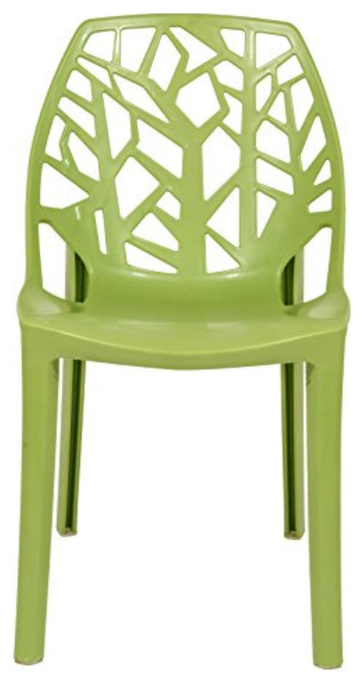 LeisureMod Modern Cornelia Dining Chair, Set of 4
