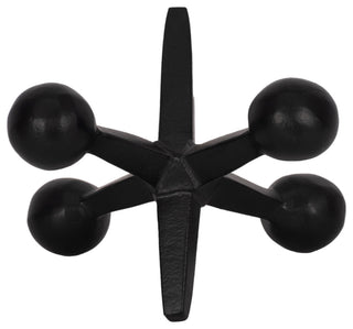 Black Metal Jacks Decor, 5"