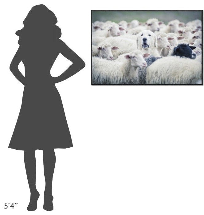 "In Disguise" Framed Canvas Giclee by Adrian Popan, 37x25"