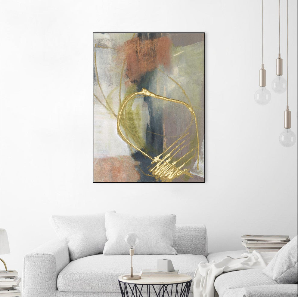 "Burnished Loops I" Framed Canvas by Giant Art 24"x32"