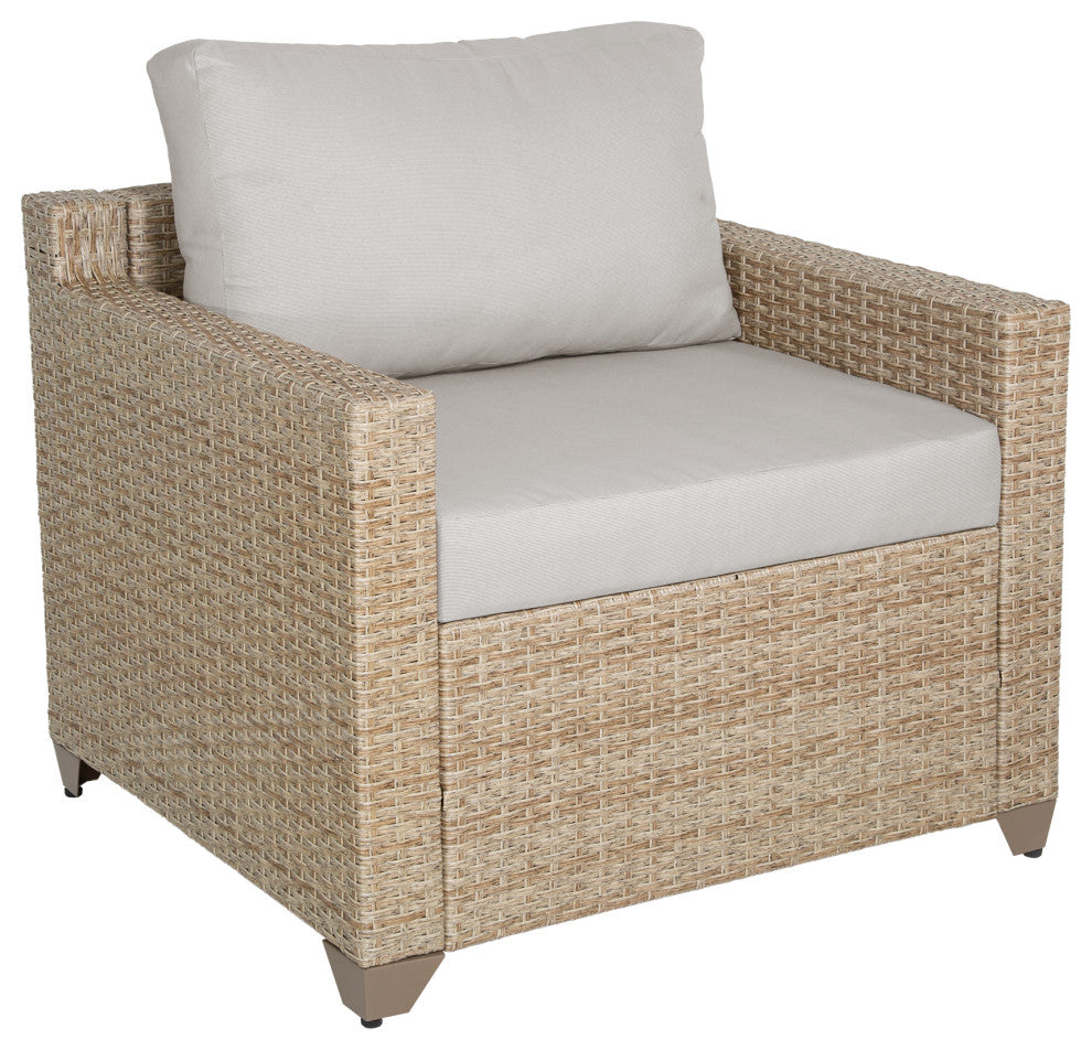 Maui 8-Piece Outdoor Conversation Set, Two Ottomans, Coffee Table, Hazel
