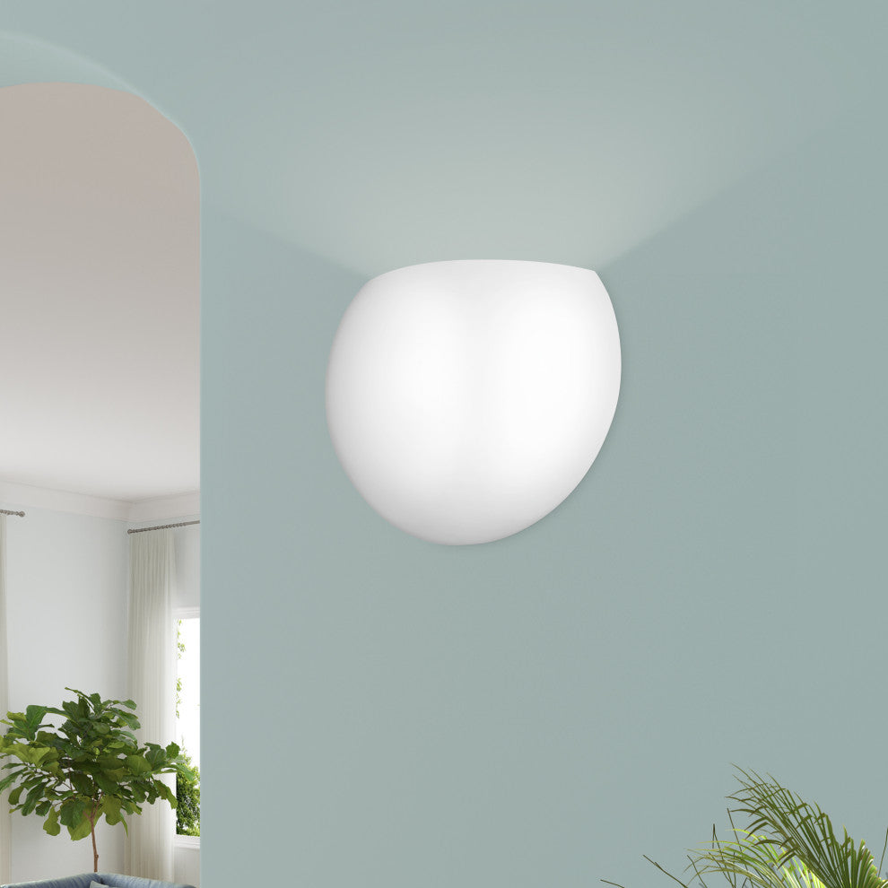 Livex Lighting 1 Shiny White Wall Sconce