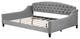 Gewnee Modern Luxury Tufted Button Daybed,Full in Gray