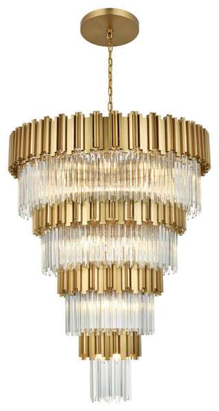 Home Living 40" Chandelier, Satin Gold