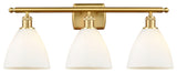 Innovations 516-3W-SG-GBD-751-LED 3 Light Bath Vanity Light, Satin Gold