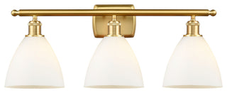 Innovations 516-3W-SG-GBD-751-LED 3 Light Bath Vanity Light, Satin Gold