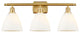 Innovations 516-3W-SG-GBD-751-LED 3 Light Bath Vanity Light, Satin Gold