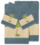 Colton 4-Piece Embellished Towel Set, Teal