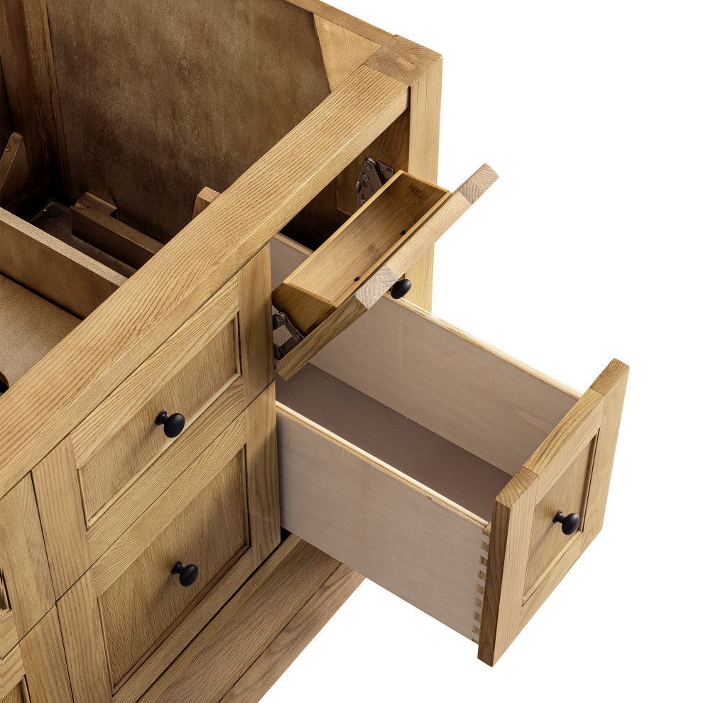 James Martin Breckenridge Bath Vanity, Light Natural Oak, 36", No Top