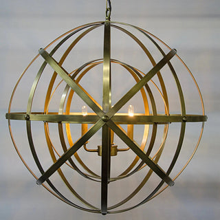 Alchemy Metal Chandelier With Brass Finish