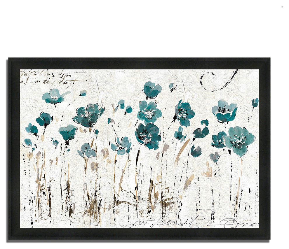 "Abstract Balance Vi Blue" By Lisa Audit, Framed Painting Print, Ready To Hang