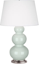 Triple Gourd Table Lamp, Celadon