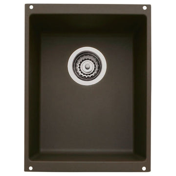 Blanco 513422 Precis 13-3/4" Undermount Single Basin SILGRANIT - Cafe Brown