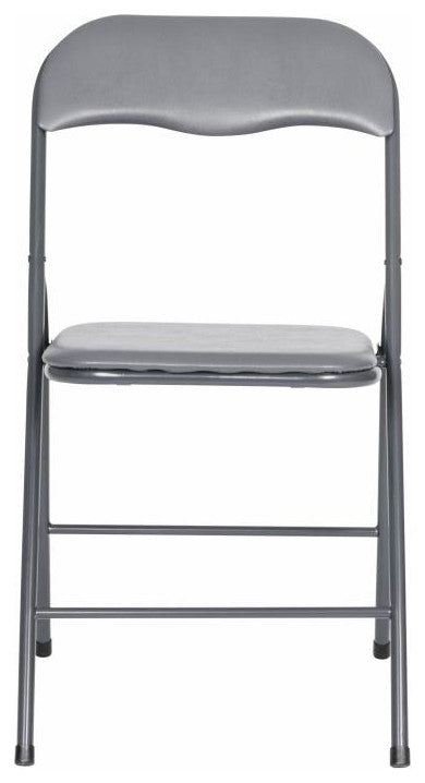 5 Piece Folding Card Table and Chair Set, Gray