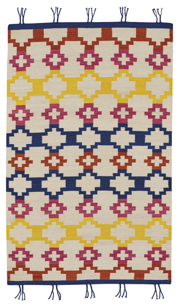 Capel Genevieve Gorder Hyland Red Yellow 3643_510 Flat Woven Rugs - 8' X 11' Rec
