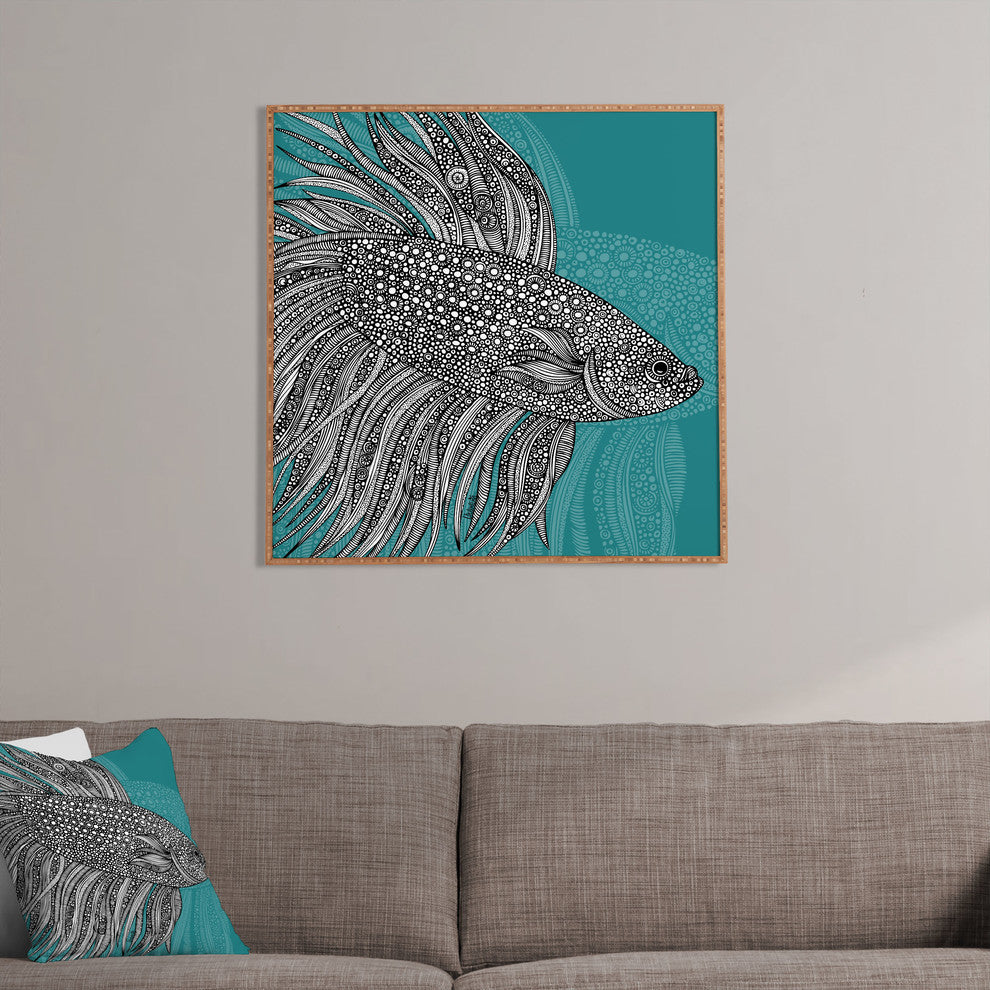 Deny Designs Valentina Ramos Beta Fish Framed Wall Art