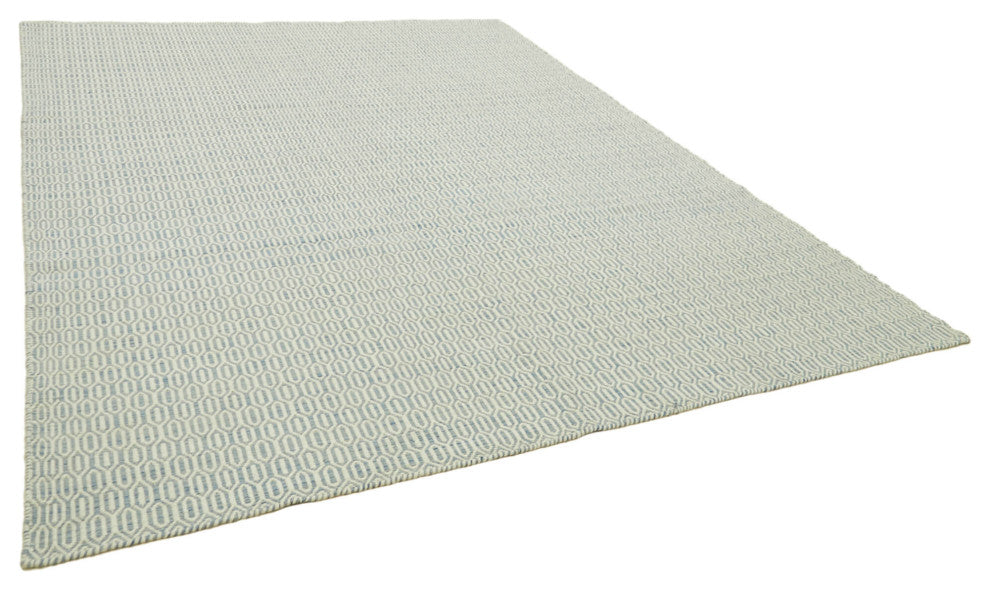 Rug N Carpet - Hand-knotted Modern Design 8' 0'' x 10' 0'' Flatweave Kilim Rug