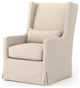 Swivel Wing Chair, Jette Linen