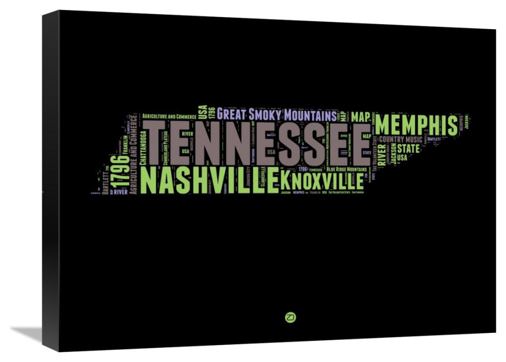 "Tennessee Word Cloud 1" Fine Art Print