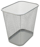 YBM Home Steel Mesh Rectangular Open Top Waste Basket Bin Trash Can 8x12x12"