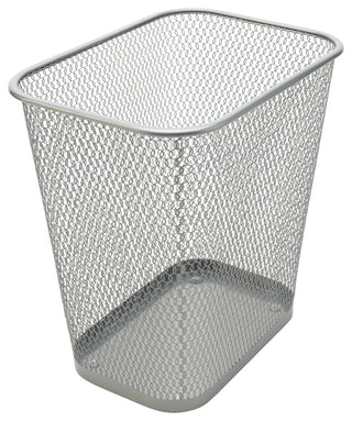YBM Home Steel Mesh Rectangular Open Top Waste Basket Bin Trash Can 8x12x12"