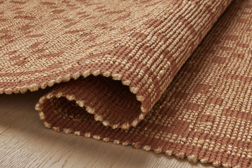 Chris Loves Julia x Loloi Judy Natural / Spice 7'-9" x 9'-9" Area Rug
