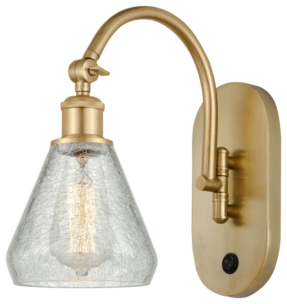 Innovations 518-1W-SG-G275-LED Conesus 1 Light 6" Sconce, Satin Gold