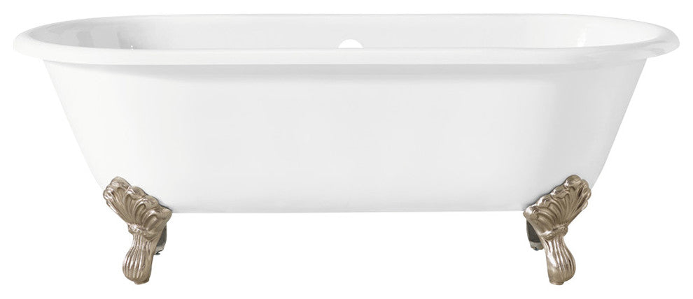 Cheviot Products Regal Cast Iron Tub With Continuous Rolled Rim and Shaughnessy