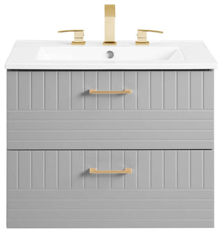 Daybreak 24" Bathroom Vanity, Light Gray White