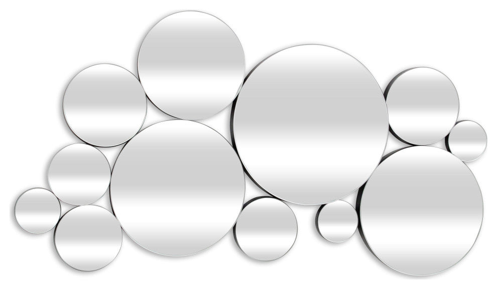 Benuve Abstract Multipane Accent Wall Mirror