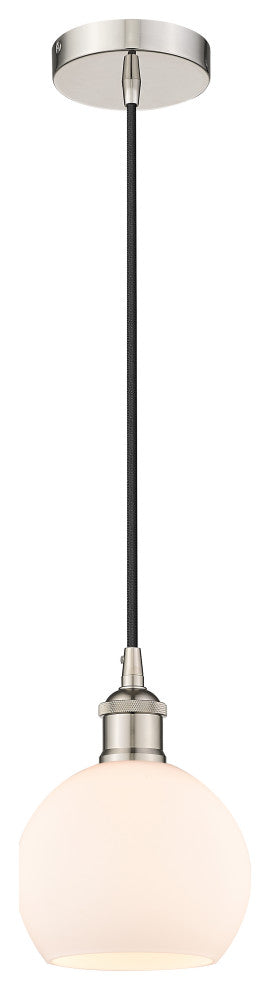 Innovations 616-1P-PN-G121-6-LED 1-Light Mini Pendant, Polished Nickel