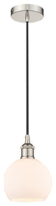 Innovations 616-1P-PN-G121-6-LED 1-Light Mini Pendant, Polished Nickel