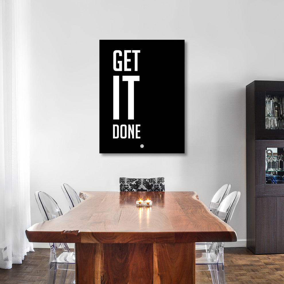 "Get It Done Poster Black" Fine Art Print