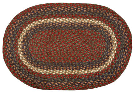 Gray Braided Rug, 48"x72"