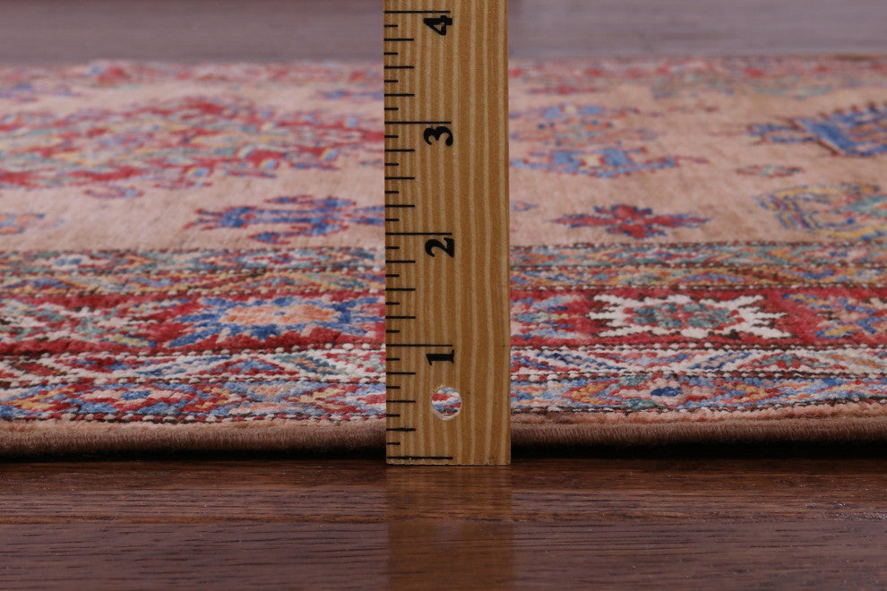 4' 3" X 5' 9" Super Kazak Handmade Wool Rug - Q12976