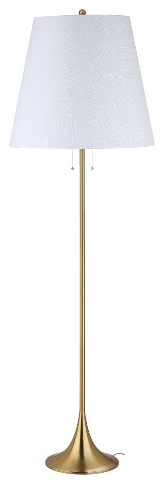 Amelia 63" Metal Floor Lamp, Brass