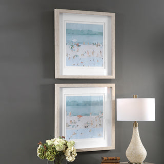 Uttermost Sea Glass Sandbar Framed Prints, 2-Piece Set
