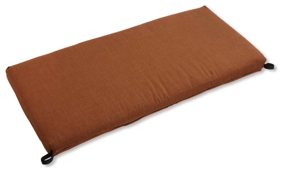 45"x19" Outdoor Spun Polyester Loveseat Cushion, Mocha