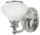Hinkley Ainsley Bath Single Light Vanity, Polished Nickel