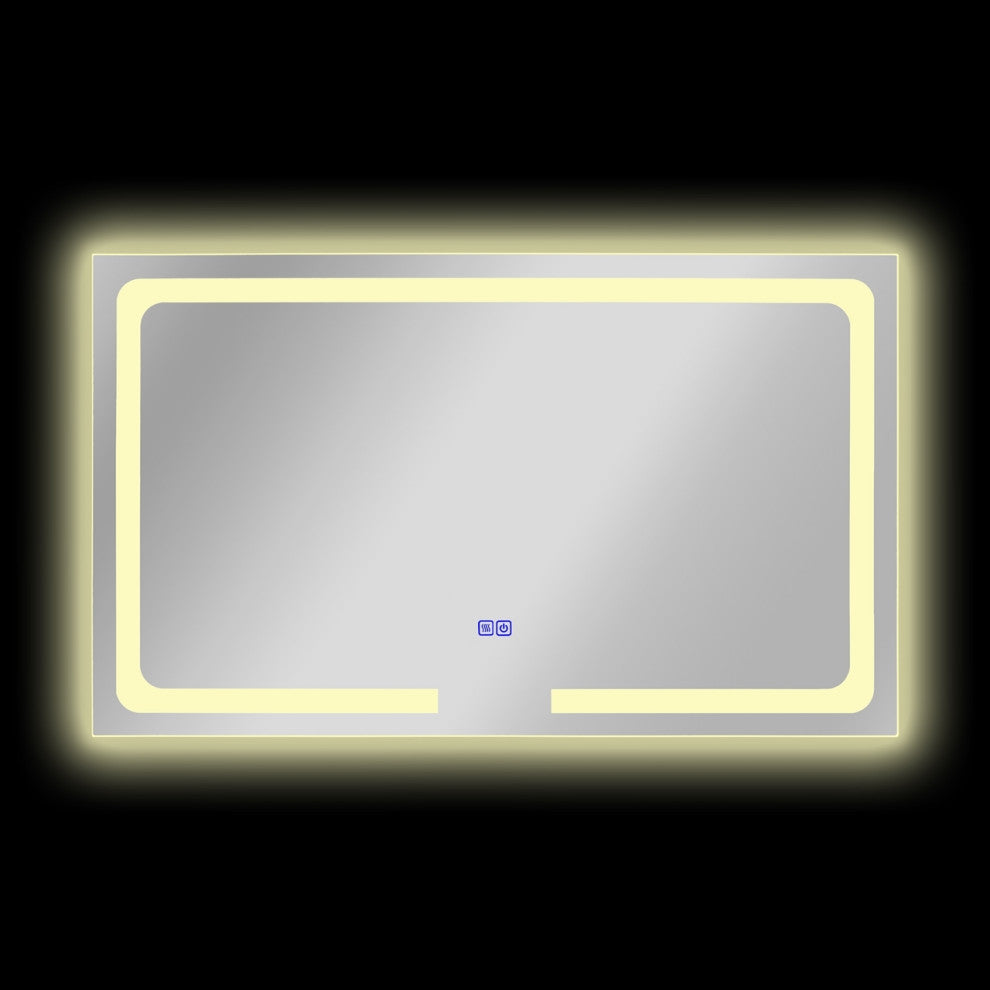 Luminosity Back Lit Rectangular Touchscreen Led Mirror, 39" Wide