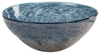 Uttermost Genovesa Aqua Glass Bowl