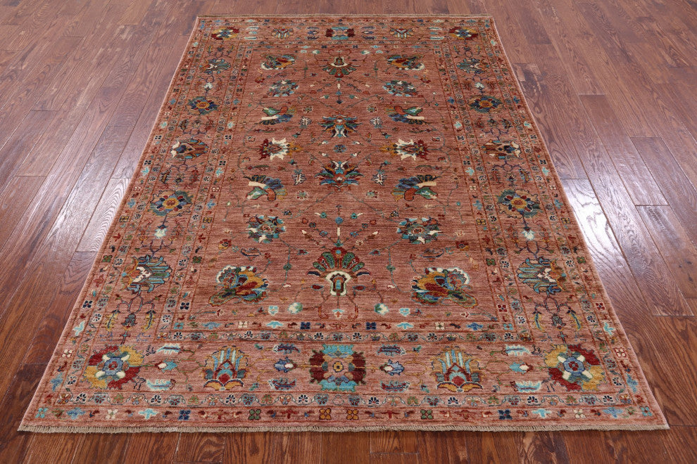 Persian Tabriz Handmade Wool Rug 5' 7" X 7' 9" - Q12364