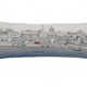 35" White Washington DC Daylight Skyline Lumbar Decorative Pillow