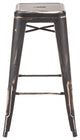 Marius Barstool Antique Black Gold, Set of 2