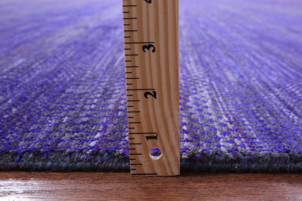 12' Square Handmade Super Savannah Gabbeh Wool and Silk Rug Q8619